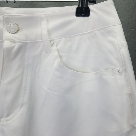 Tretorn Cropped Cuffed Pants Women's 4 Lightweight Pedal Pushers Golf White NEW - Picture 5 of 16